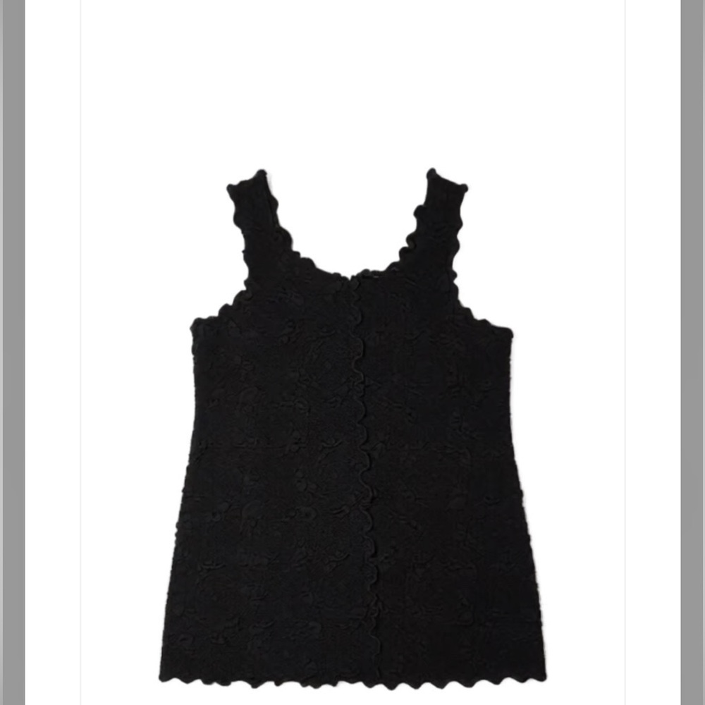 Haystacks Women’s Black Textured Sleeveless Tank Top Size Large